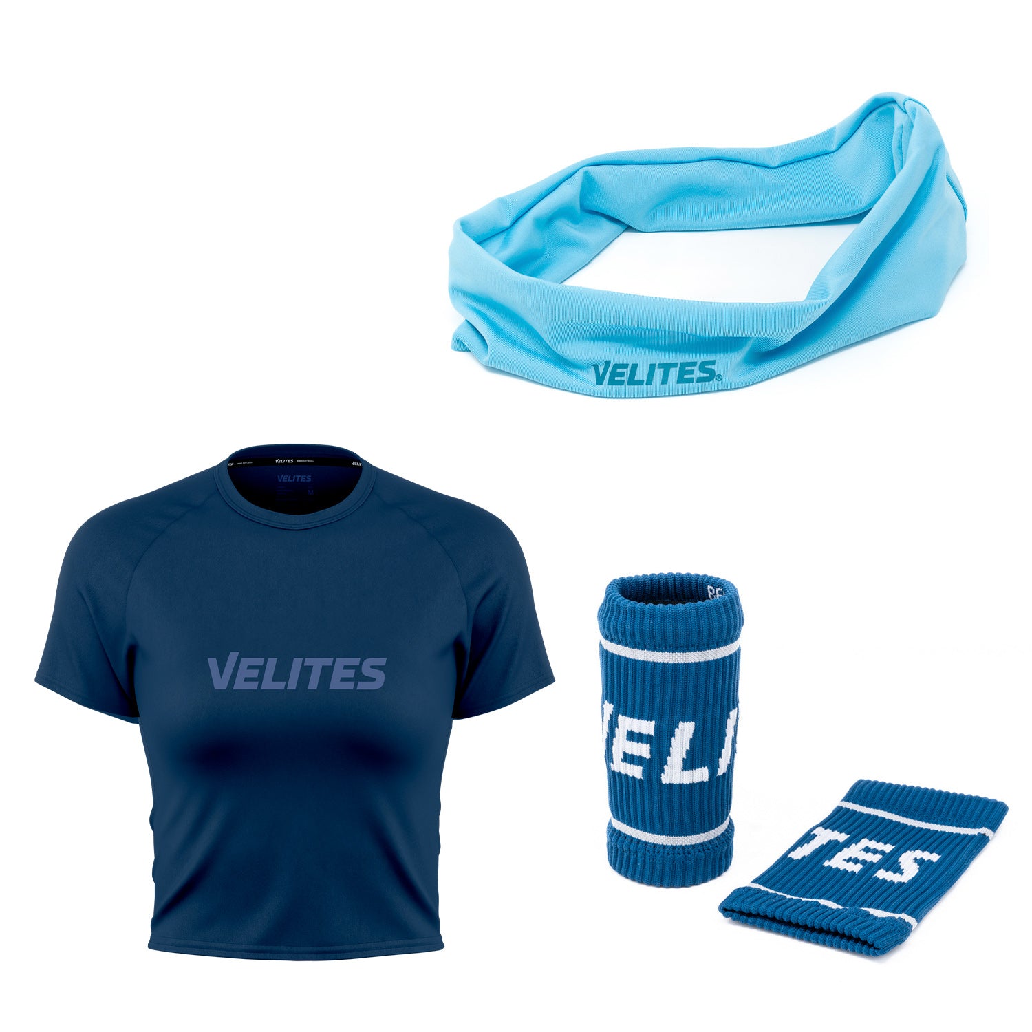 Pack compétition Crop bleu