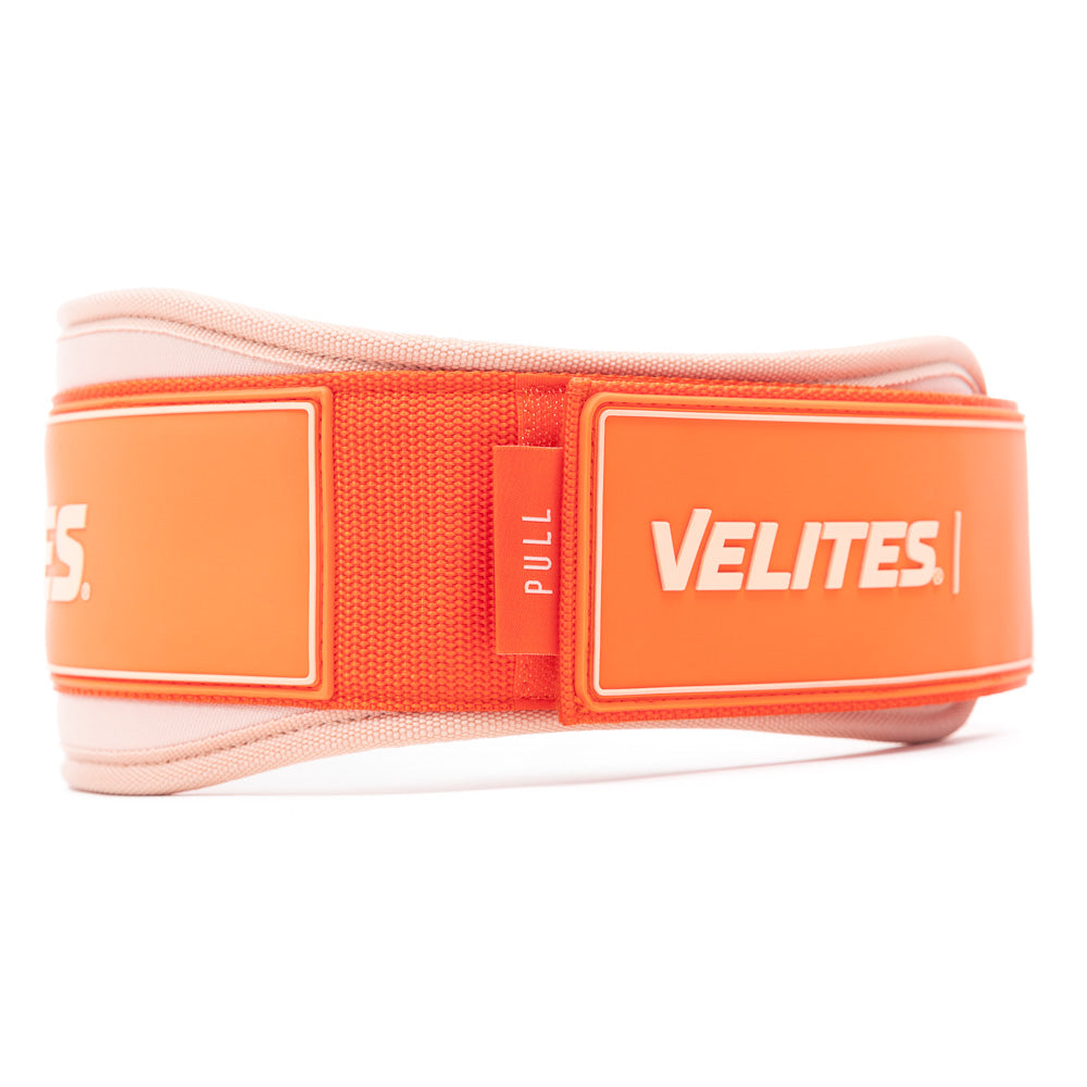 Ceinture d'haltérophilie orange personnalisable