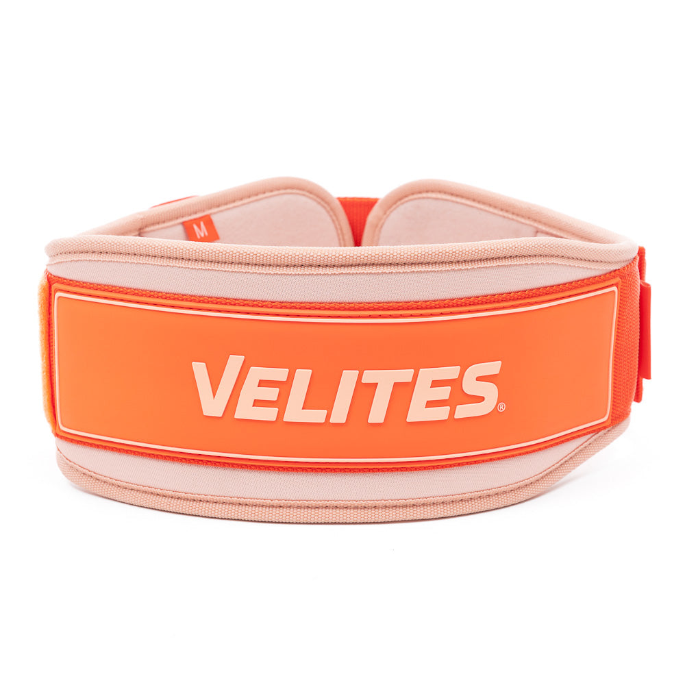 Ceinture d'haltérophilie orange personnalisable